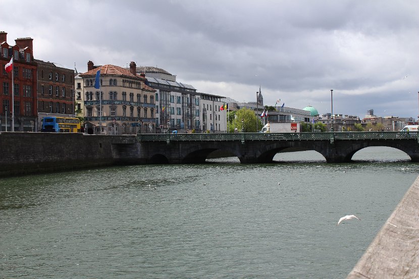 View of the Liffey in Dublin